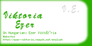 viktoria ezer business card